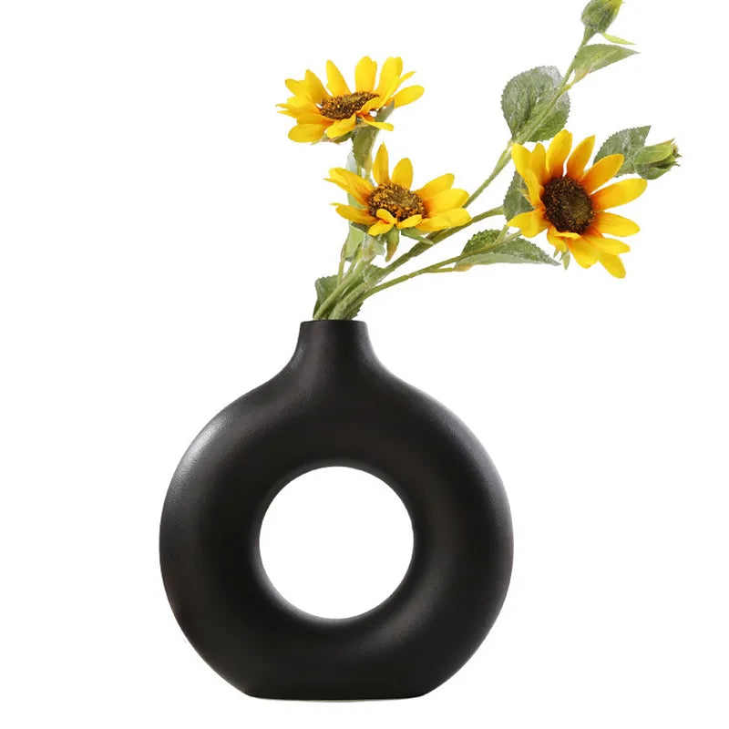 Nordic Ceramic Flower Vase for Home Decoration