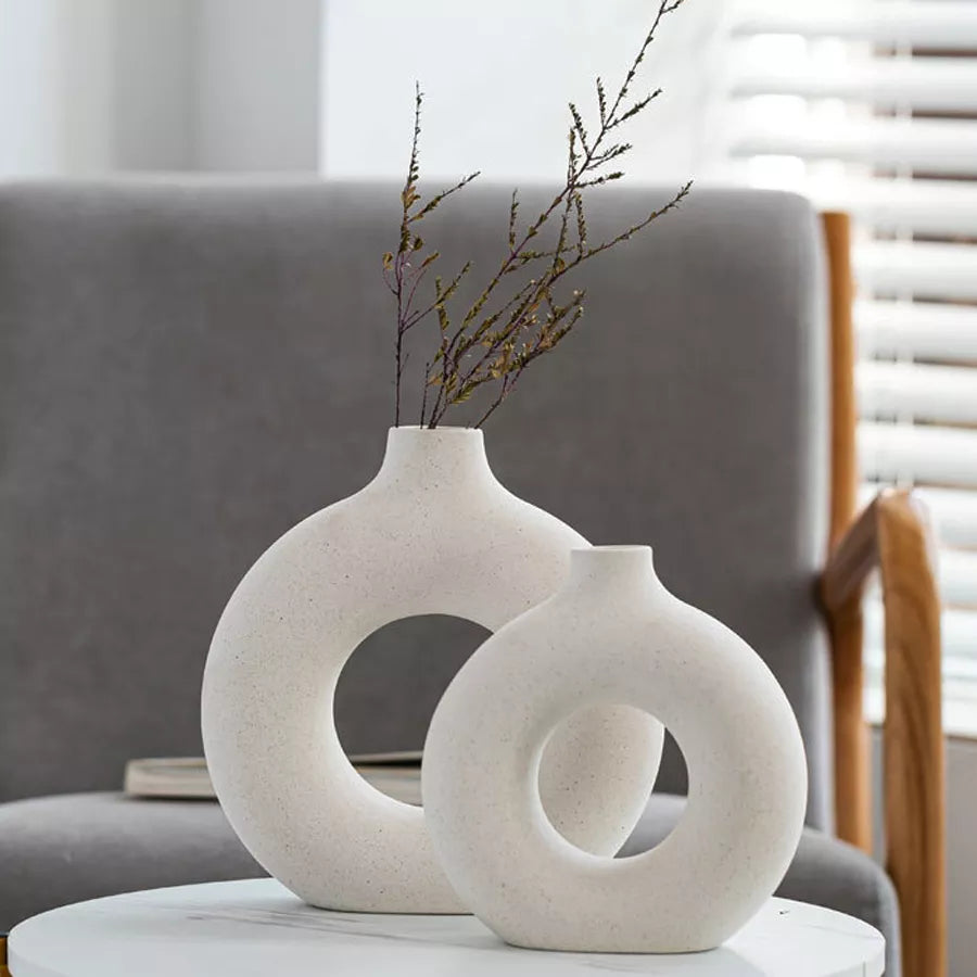 Nordic Ceramic Flower Vase for Home Decoration