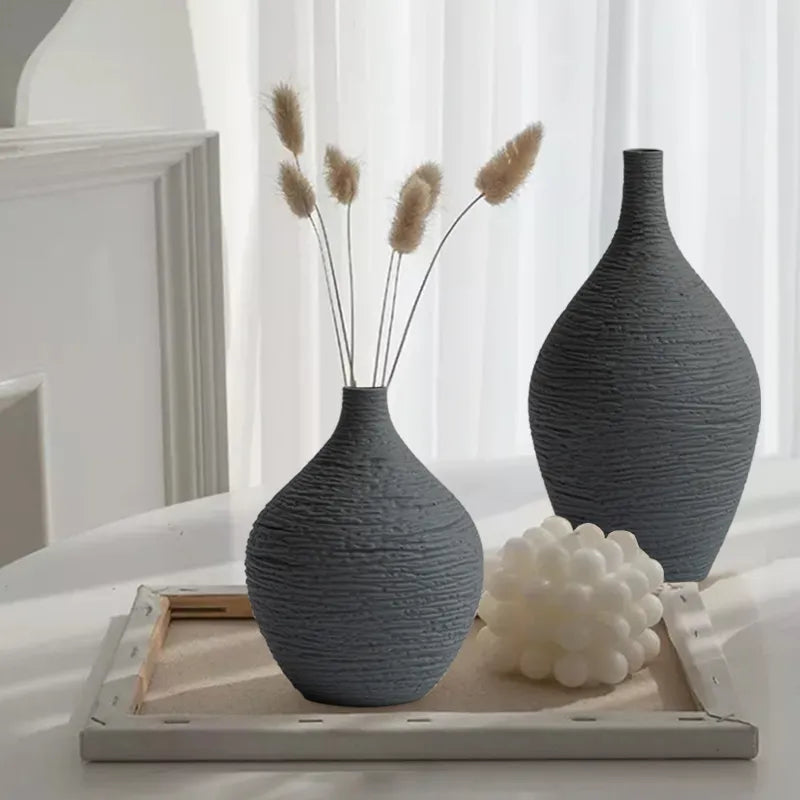 Simple Ceramic Nordic Vase for living room interior and office setup